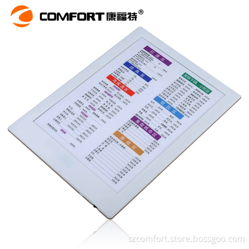 white color plastic led menu book for restaurant